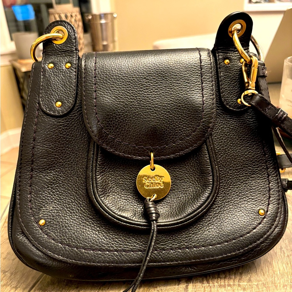 See by Chloe Black Leather Handbag